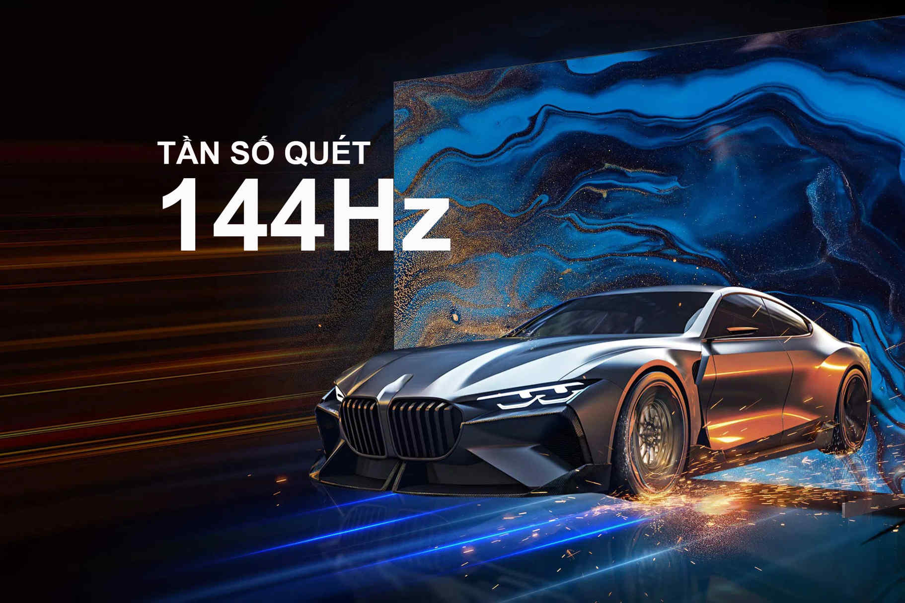 tần số quét thực 144Hz